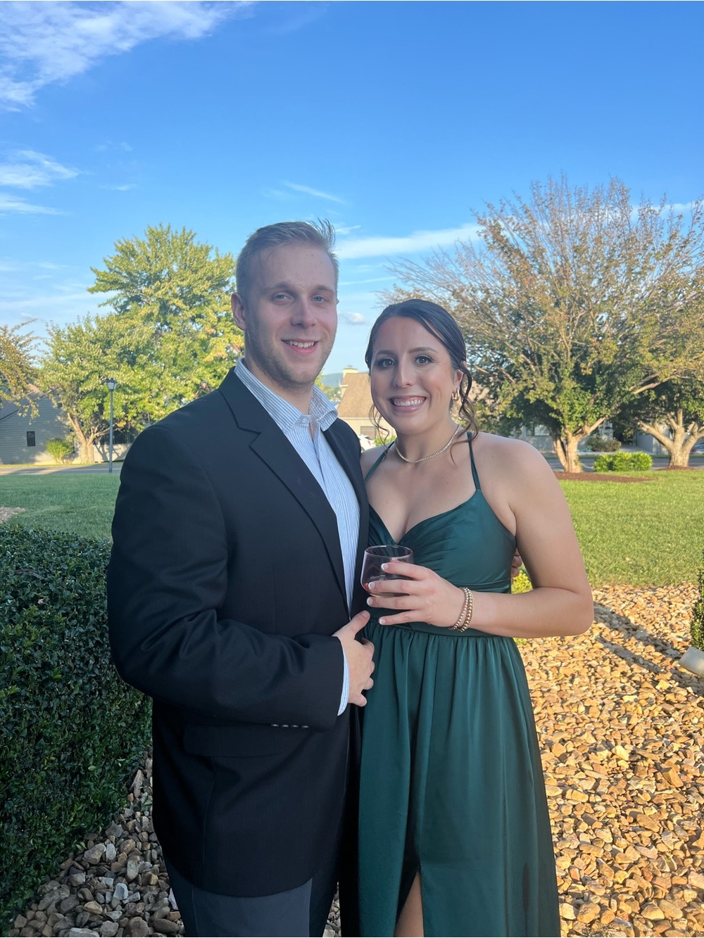Azazie Green Maxi Dress with Spaghetti Straps